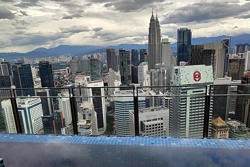 Rooftop with stunning skyline views