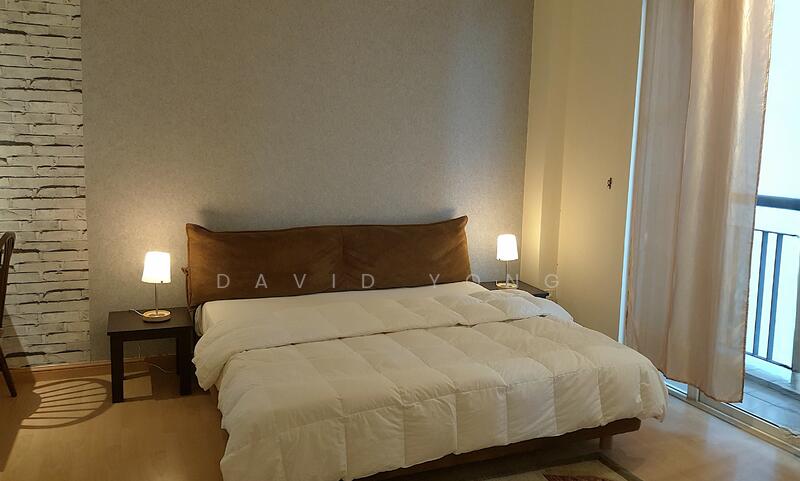 Cozy master bedroom with private balcony