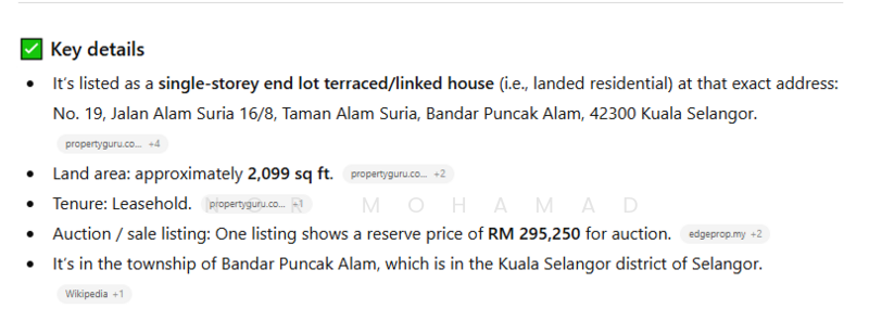 Untuk Dijual - No. 19, Jalan Alam Suria 16/8, Taman Alam Suria, Bandar Puncak Alam, 42300, Kuala Selangor, Selangor