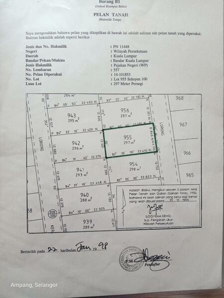 Untuk Dijual - Kampung Datuk Keramat