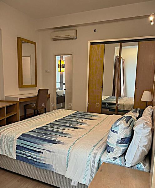 Cozy master suite with serene ambiance