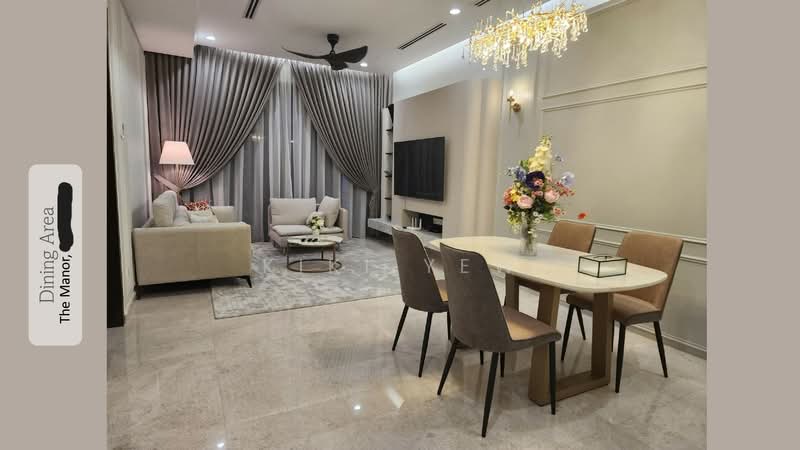 Kediaman Servis untuk Disewa di The Manor - Kiki Yew - Living Room - PropertyGuru.com.my
