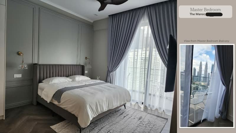 Kediaman Servis untuk Disewa di The Manor - Kiki Yew - Master Bedroom - PropertyGuru.com.my