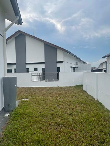 Backyard with extra land