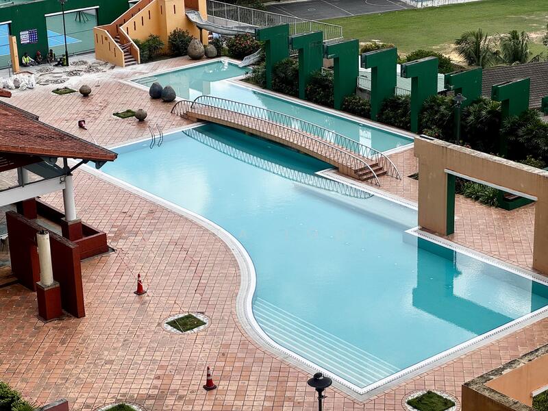 Pool view from master bedroom