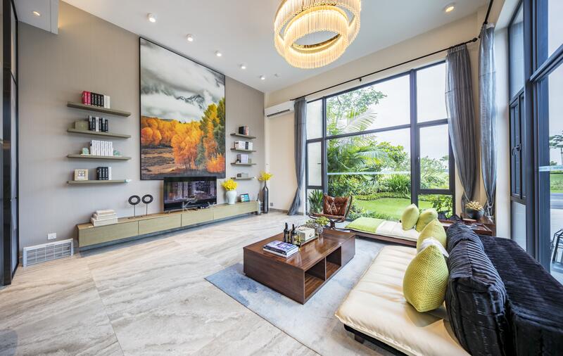 Cluster House for Sale in Forest City (Gelang Patah) - Kyle Das - Living Room - PropertyGuru.com.my