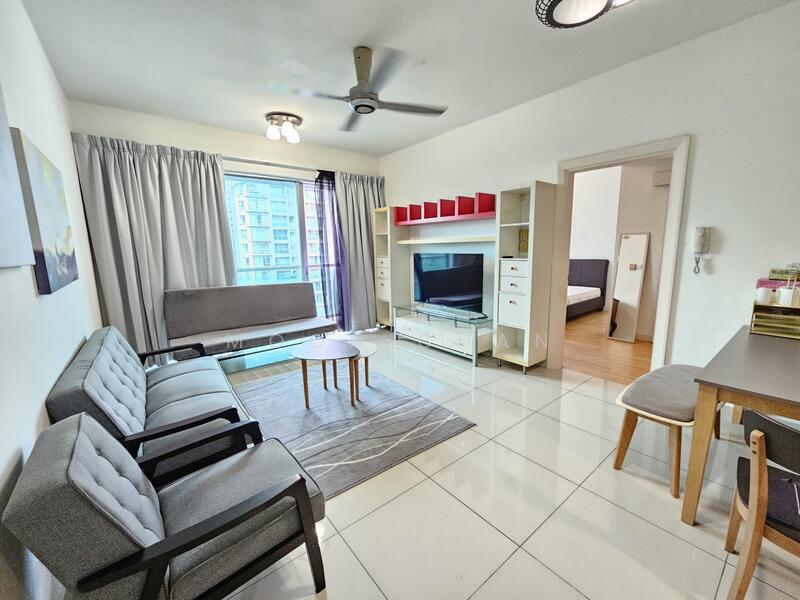 Service Residence for Sale at Solaris Dutamas - Moon Chan - Living Room - PropertyGuru.com.my