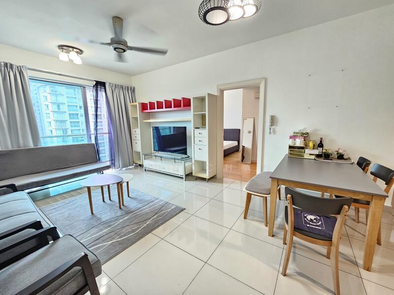 Service Residence for Sale at Solaris Dutamas - Moon Chan - Living Room - PropertyGuru.com.my