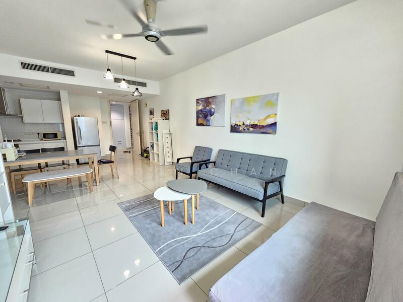 Service Residence for Sale at Solaris Dutamas - Moon Chan - Living Room - PropertyGuru.com.my