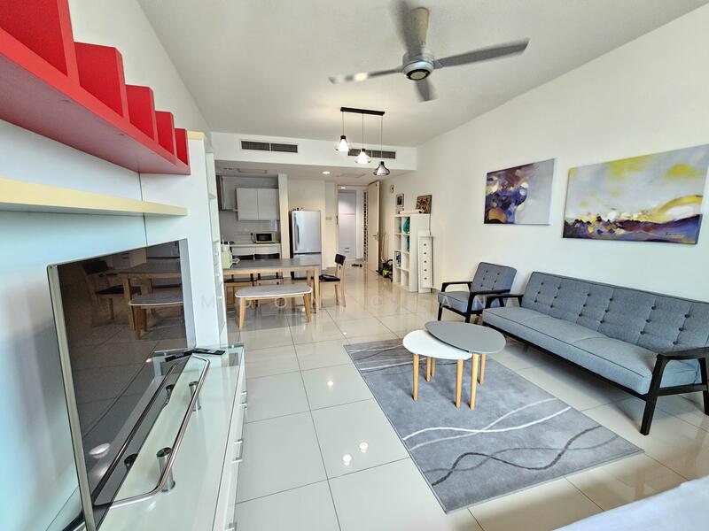 Service Residence for Sale at Solaris Dutamas - Moon Chan - Living Room - PropertyGuru.com.my
