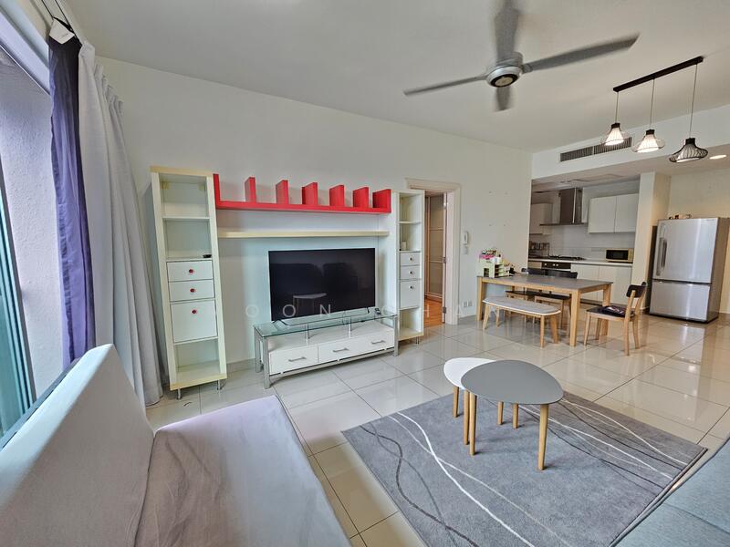 Service Residence for Sale at Solaris Dutamas - Moon Chan - Living Room - PropertyGuru.com.my