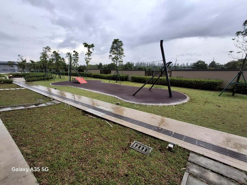 Landscape behind the house
