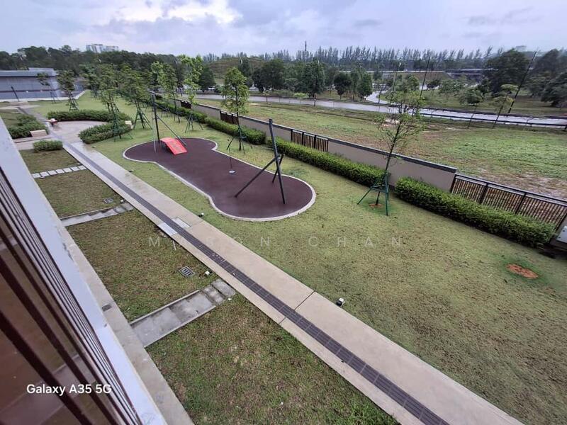 Landscape behind the house