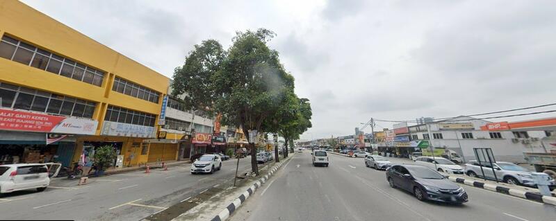 Road in front of the entrance