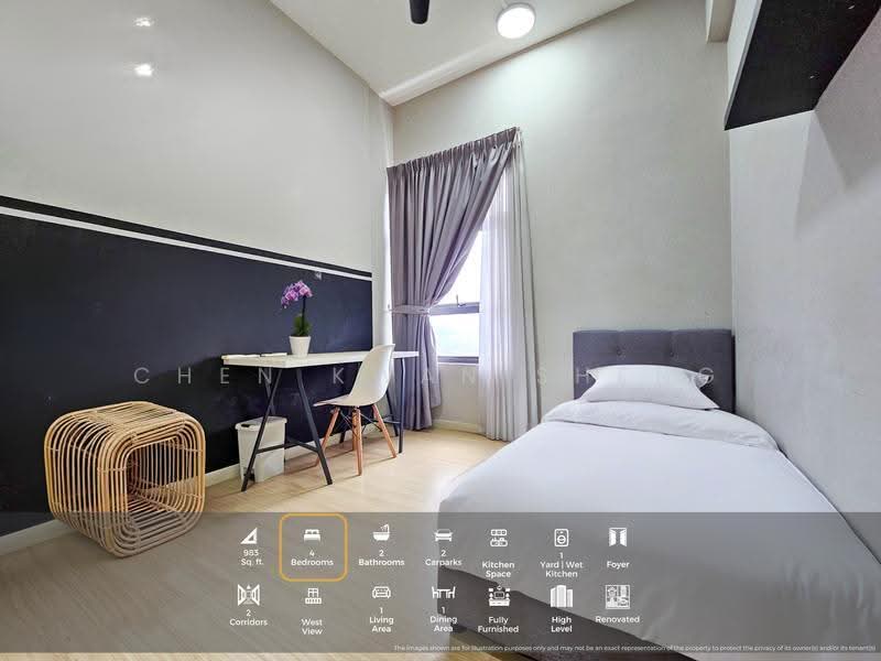Condominium for Sale at Lakeville Residence - KS Chen - Bedroom - PropertyGuru.com.my