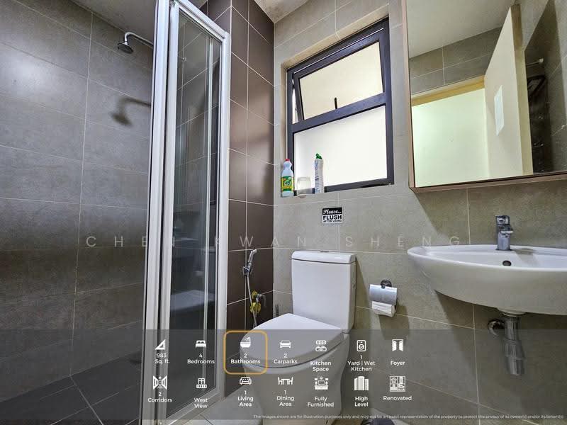 Condominium for Sale at Lakeville Residence - KS Chen - Bathroom - PropertyGuru.com.my