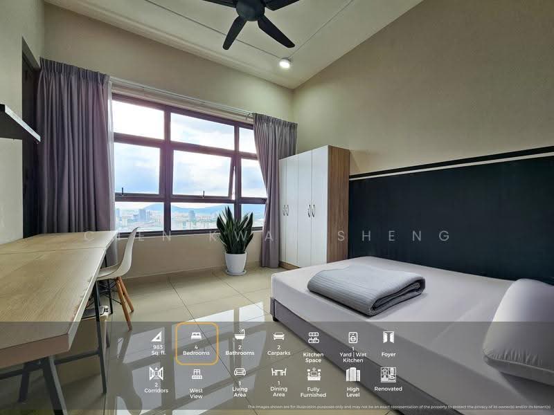 Condominium for Sale at Lakeville Residence - KS Chen - Bedroom - PropertyGuru.com.my