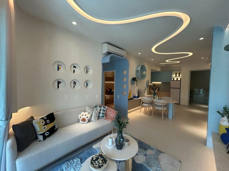 Kediaman Servis untuk Dijual di Stellaris @ Riana Dutamas - Sherry Lee - Living Room - PropertyGuru.com.my
