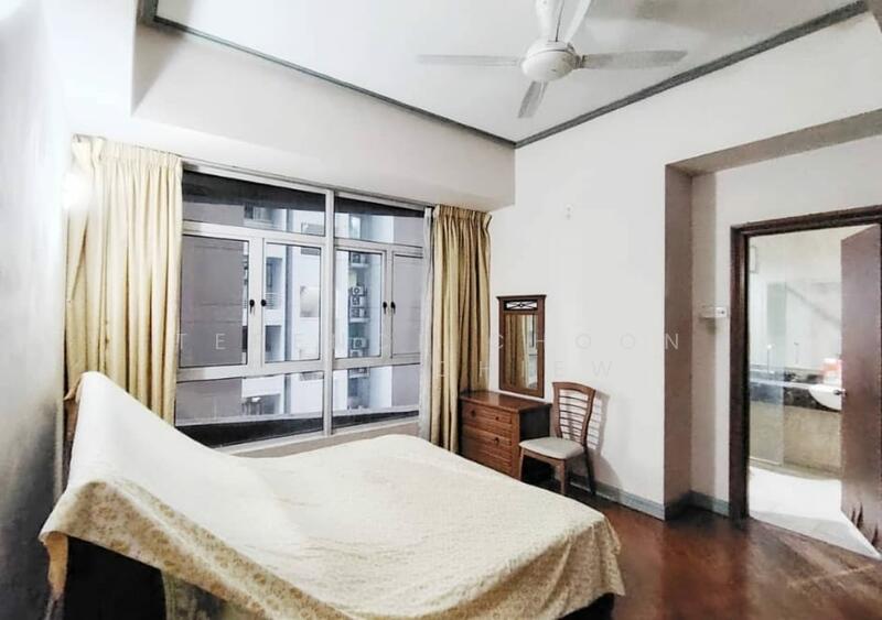 Master bedroom with attached bathroom