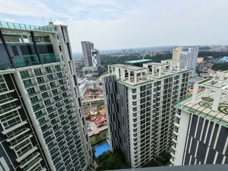Servis Apartment untuk Disewa di The Shore @ Malacca River - Cherry . - Balcony - PropertyGuru.com.my