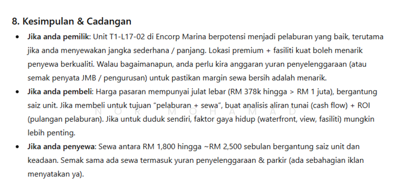 Untuk Dijual - Encorp Marina