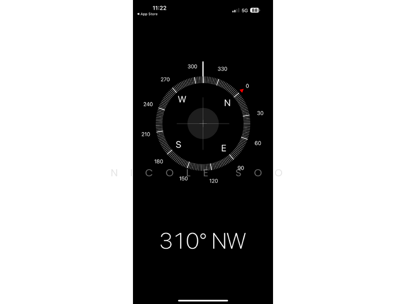 Direction from entrance 