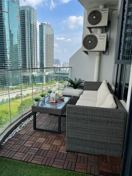 Service Residence for Sale at KL Gateway Premium Residences - Vickie Foong - Balcony - PropertyGuru.com.my