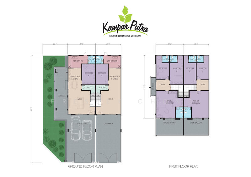 For Sale Kampar Putra New 2 Storey 20x85