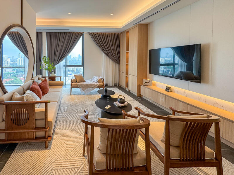 Kondominium untuk Dijual di Capella Embassy (D'Rapport Residences) - Darren Goh - Living Room - PropertyGuru.com.my