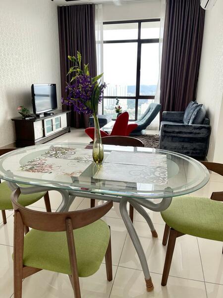 Service Residence for Sale at The Park Sky Residence - Alex Chin - Living Room - PropertyGuru.com.my