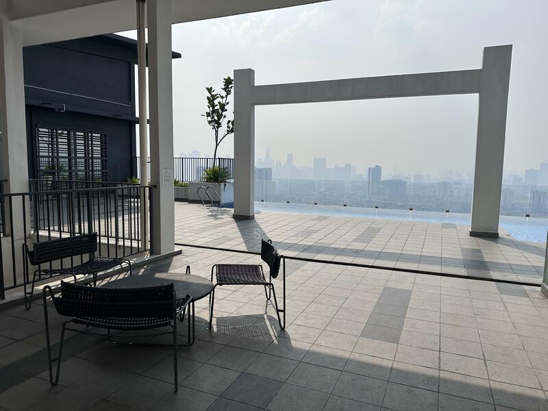 Rooftop Chill Area facing KL view