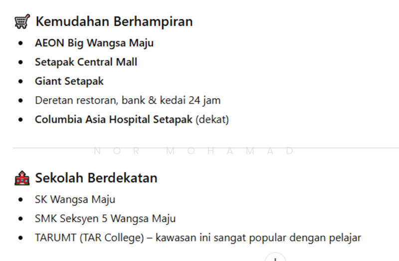 Untuk Dijual - Seksyen 2 Wangsa Maju Flat