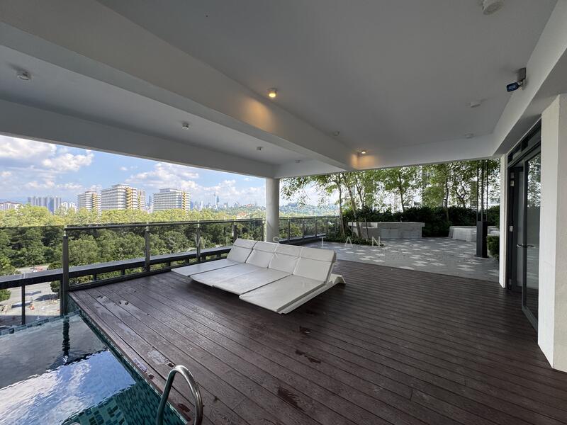Service Residence for Rent at Met 1 Residences - Swiss Tan - Balcony - PropertyGuru.com.my