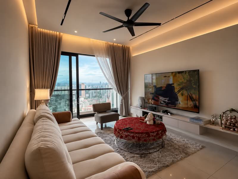 Service Residence for Sale at Duta Park Residences - Jay Tian - Living Room - PropertyGuru.com.my