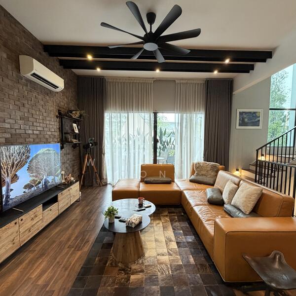 Living Space with Loft Design