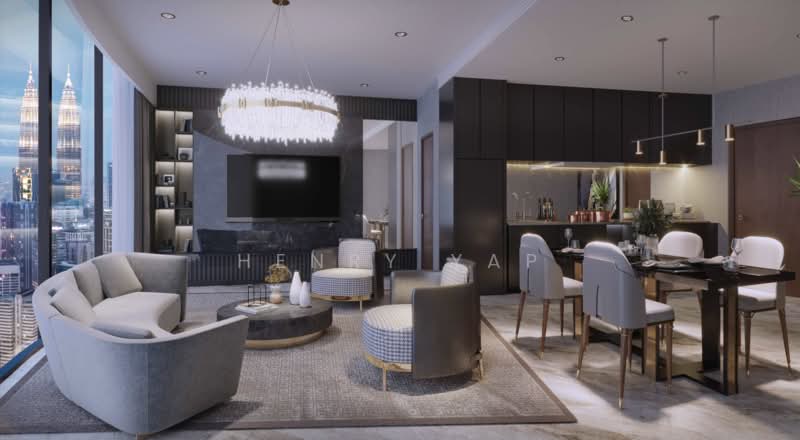 Servis Apartment untuk Dijual di Orion Residence Bukit Bintang - Henry Yap - Living Room - PropertyGuru.com.my