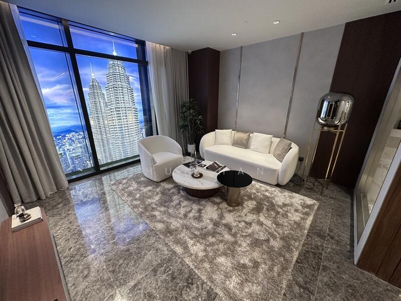 Service Residence for Sale at CloutHaus Residences - Chun Han - Living Room - PropertyGuru.com.my