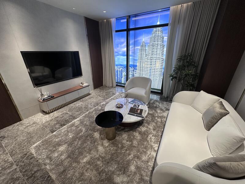 Service Residence for Sale at CloutHaus Residences - Chun Han - Living Room - PropertyGuru.com.my