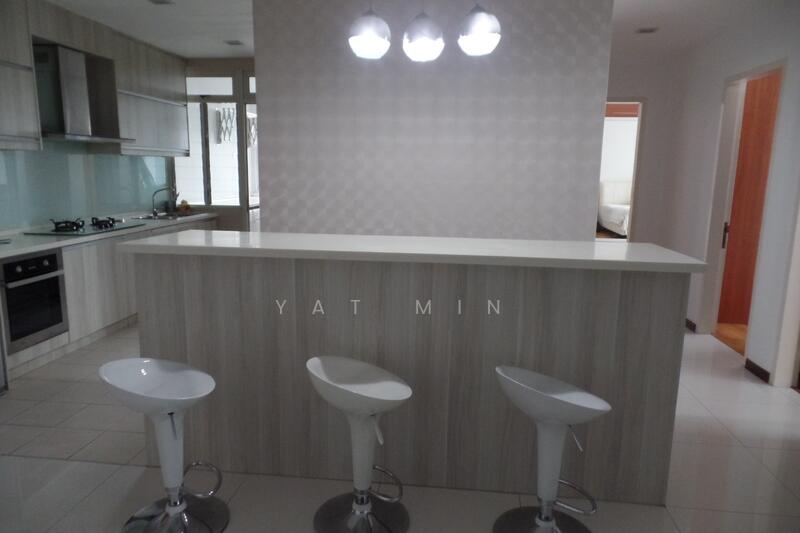 High counter top with chairs