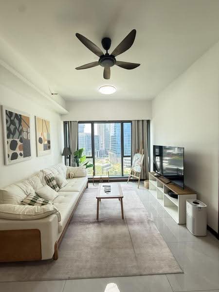 Kediaman Servis untuk Disewa di Core Residence @ TRX - Thomas Yap - Living Room - PropertyGuru.com.my