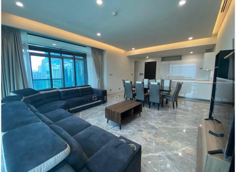 Service Residence for Sale at Four Seasons Place - Geo . - Living Room - PropertyGuru.com.my