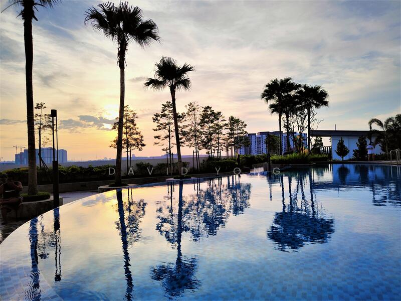 enjoy poolside sunsets