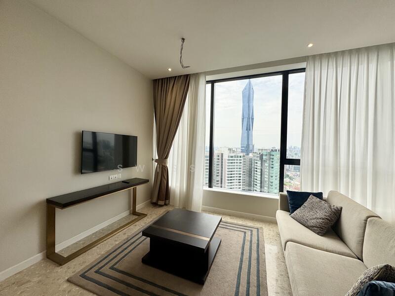 Servis Apartment untuk Disewa di Pavilion Ceylon Hill - Swiss Tan - Living Room - PropertyGuru.com.my