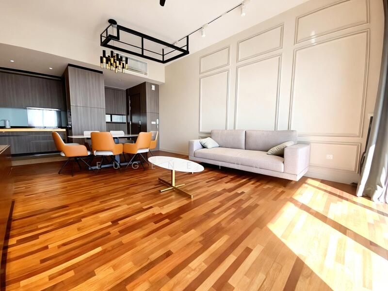 Servis Apartment untuk Dijual di Straits Residences - Eugene Tung - Living Room - PropertyGuru.com.my