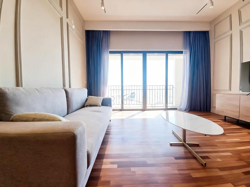 Servis Apartment untuk Dijual di Straits Residences - Eugene Tung - Living Room - PropertyGuru.com.my