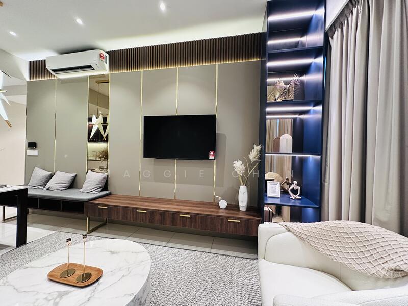 Service Residence for Sale at Golden Crown Residence - Maggie Chin - Living Room - PropertyGuru.com.my