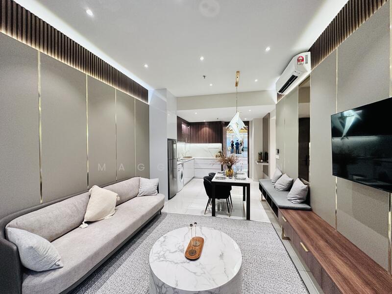 Service Residence for Sale at Golden Crown Residence - Maggie Chin - Living Room - PropertyGuru.com.my