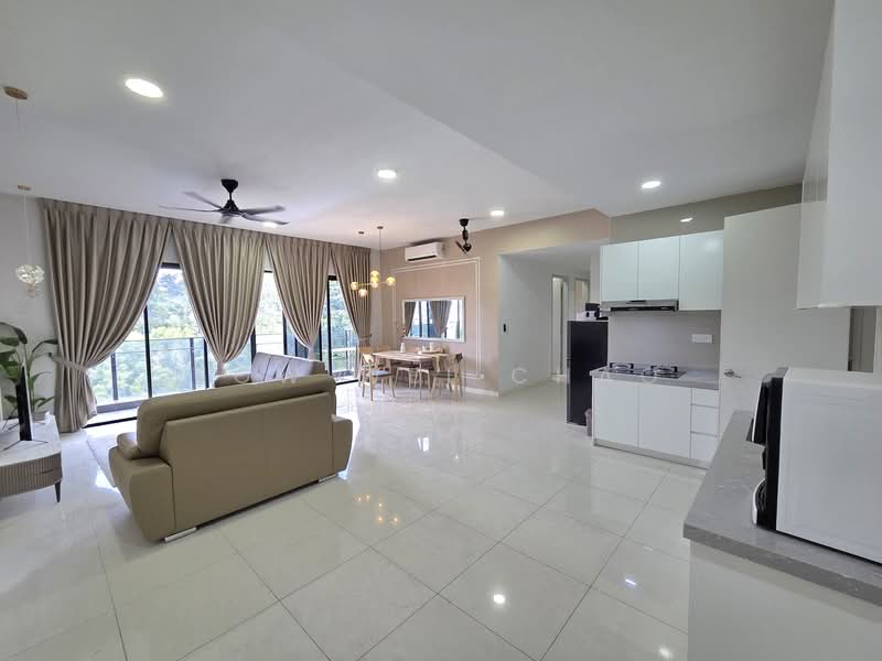 Kondominium untuk Disewa di Secoya Residence - Low Wei Chao - Living Room - PropertyGuru.com.my