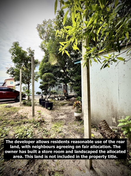 Land beyond the Back Lane