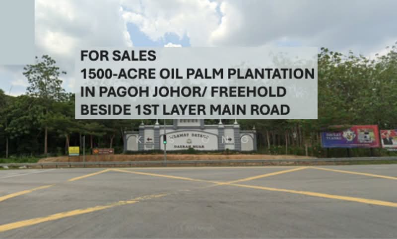 Agricultural Land for Sale in Pagoh (Johor) - K S Ong - PropertyGuru.com.my